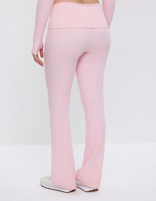 Спортивные брюки клеш с широким поясом MELA