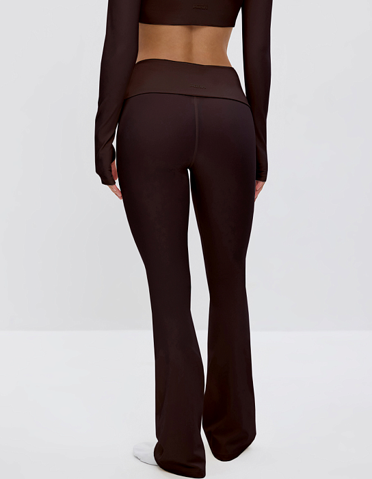 Брюки клеш с широким поясом MELA