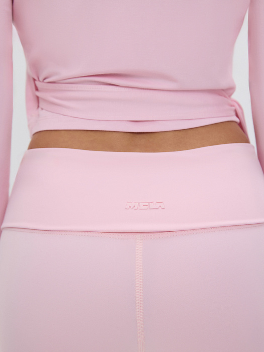 Спортивные брюки клеш с широким поясом MELA